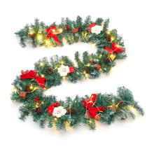 Load image into Gallery viewer, Cute Pre-lit Artificial Christmas Garland with Santa for Door and Mantel Living and Home