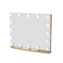 Load image into Gallery viewer, 50cm W Rectangle Hollywood LED Lighted Cosmetic Mirror LED Make Up Mirrors Living and Home