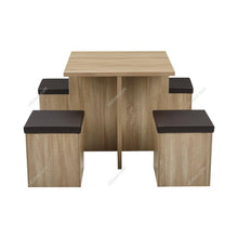 Load image into Gallery viewer, Table and 4 Stools Set Living and Home