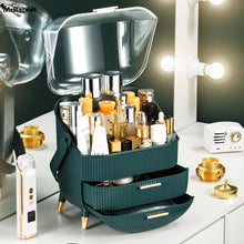 Load image into Gallery viewer, Livingandhome Elegant Makeup Storage Organizer Box with Drawers and Handle