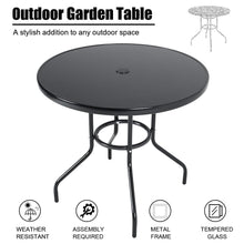 Load image into Gallery viewer, 2/4 Seater Outdoor Round Table Garden Tempered Glass Table and Rattan Chairs Garden Dining Sets Living and Home