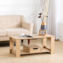 Load image into Gallery viewer, Wooden End Table Coffee Table with 1 Drawer Storage Unit End Tables Living and Home BurlyWood