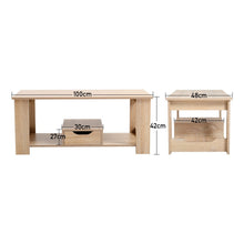 Load image into Gallery viewer, Wooden End Table Coffee Table with 1 Drawer Storage Unit End Tables Living and Home