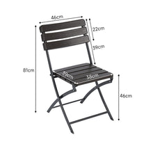Load image into Gallery viewer, Set of 2 Outdoor Plastic Folding Chairs Garden Dining Sets Living and Home