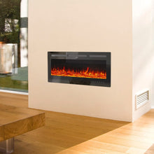 Load image into Gallery viewer, 40 Inch Inset Fireplaces Real Flame Wall-Mounted Electric Fireplace 5120 BTU Wall Mounted Fireplaces Living and Home