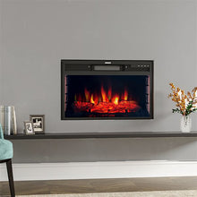 Load image into Gallery viewer, 28Inch 2kw Electric Fireplace Wall Mounted Insert Electric Fire with WIFI Control Fireplaces Living and Home