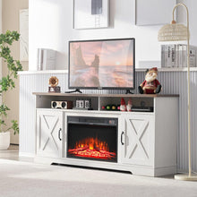 Load image into Gallery viewer, 138cm W Freestanding Fireplaces Recessed Electric Fireplace TV Stand Freestanding Fireplaces Living and Home