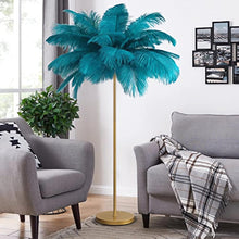 Load image into Gallery viewer, Lightsin LED Enchanting Feather Decor Floor Lamp Lightsin Blue 40 Feathers(100cm L�����������