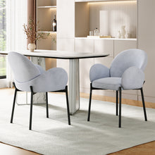 Load image into Gallery viewer, 2Pcs Upholstered Dining Chairs with Armrest