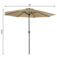 Load image into Gallery viewer, 3M Round Sunshade Parasol Umbrella Easy Tilt Without Base