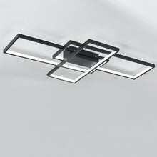 Load image into Gallery viewer, Livingandhome Neutral Style Rectangular LED Semi Flush Ceiling Light, LG0712