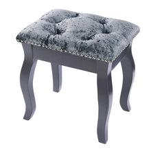 Load image into Gallery viewer, Soft Grey Dressing Table Stool