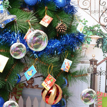 Load image into Gallery viewer, 5 Pcs Rainbow Gloss Glass Balls Hanging Ornaments for Christmas Decor