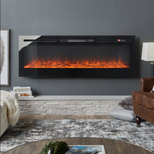 Load image into Gallery viewer, Recessed and Wall Mounted Fireplace, Remote Control with Timer