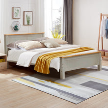 Load image into Gallery viewer, Solid Pine Bed Frame with Headboard