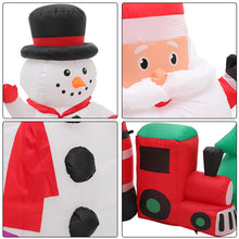 Load image into Gallery viewer, 2.8m Inflatable Father Christmas Air Blown with 6 LED Light UK Plug Outdoor Decor, SC0003