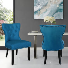 Load image into Gallery viewer, Set of 2 Modern Buttoned Dining Chairs