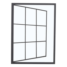 Load image into Gallery viewer, Modern Rectangular Grid Wall Mirror Black Framed Wall Decoration