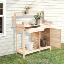 Load image into Gallery viewer, Wooden Garden Potting Bench