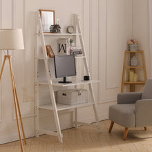 Load image into Gallery viewer, Modern Ladder Storage Display Shelf Computer Desk