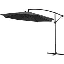 Load image into Gallery viewer, Garden 3M Banana Parasol Cantilever Hanging Sun Shade Umbrella Shelter with Cross Base