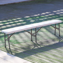 Load image into Gallery viewer, Folding Outdoor Beer Dining Coffee Table BBQ Bench 4 Person Chair