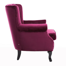Load image into Gallery viewer, Livingandhome Velvet Channel Occasional Armchair Sofa Chair