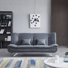 Load image into Gallery viewer, Grey Shell 3 Seater Recliner Sofa Bed