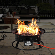 Load image into Gallery viewer, Portable Gas Fire Pit Bowl With Volcanic Rocks