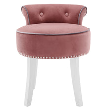 Load image into Gallery viewer, Velvet Vanity Dressing Table Stool Piano Chair
