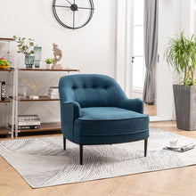 Load image into Gallery viewer, Chesterfield Linen Buttons Padded Accent Armchair