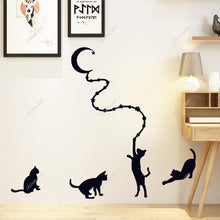 Load image into Gallery viewer, Cute Cats Wall Art Stickers PVC Decal Home Kids Decor Mural DIY