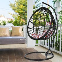 Load image into Gallery viewer, Rattan Hanging Egg swing Chair with stand -3 color