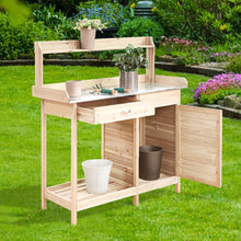 Load image into Gallery viewer, Wooden Garden Potting Bench