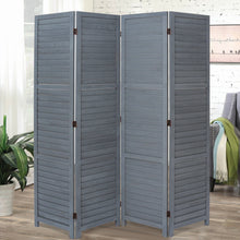 Load image into Gallery viewer, Panel Folding Wood Room Divider Partition Screen Separator