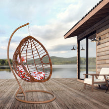Load image into Gallery viewer, Rattan Hanging Egg swing Chair with stand -3 color