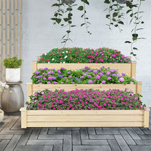 Load image into Gallery viewer, Wooden Planter 3-Tier Garden Bed