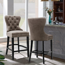 Load image into Gallery viewer, Vintage Velvet Bar Stools Chairs