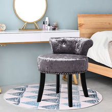 Load image into Gallery viewer, Velvet Bedroom Chair Makeup Vanity Padded Dressing Stool