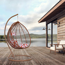 Load image into Gallery viewer, Rattan Hanging Egg swing Chair with stand -3 color
