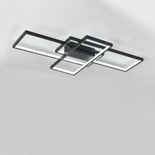 Load image into Gallery viewer, Livingandhome Neutral Style Rectangular LED Semi Flush Ceiling Light, LG0710
