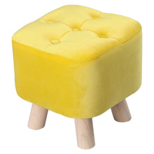 Load image into Gallery viewer, Small Velvet Soft Seat Hallway Footstool