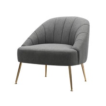Load image into Gallery viewer, Imitation Cashmere Bucket Style Accent Chair, Grey
