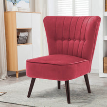 Load image into Gallery viewer, Velvet Accent Chair With Buttons
