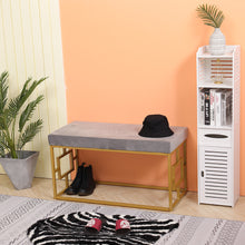 Load image into Gallery viewer, Velvet Upholstered Bench