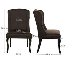 Load image into Gallery viewer, Set of 2 Vintage Dining Chairs