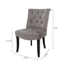 Load image into Gallery viewer, Set of 2 Contemporary Chesterfield Dining Chairs