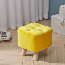Load image into Gallery viewer, Small Velvet Soft Seat Hallway Footstool