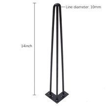 Load image into Gallery viewer, Metal Hairpin Furniture Table Legs