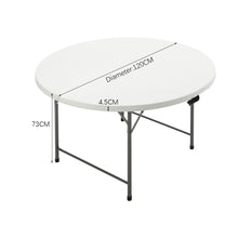 Load image into Gallery viewer, Outdoor Portable Camping Plastic Folding in Half Table Large Dining Table